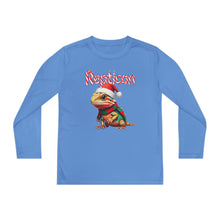 Load image into Gallery viewer, Repticon Youth Long Sleeve Competitor Tee w/ Bearded Dragon Santa
