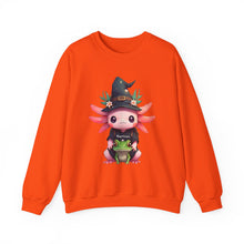 Load image into Gallery viewer, Repticon Women&#39;s Heavy Blend™ Crewneck Sweatshirt w/ Axolotl
