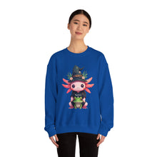 Load image into Gallery viewer, Repticon Women&#39;s Heavy Blend™ Crewneck Sweatshirt w/ Axolotl
