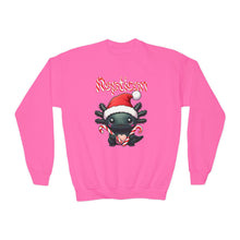 Load image into Gallery viewer, Repticon Youth Crewneck Sweatshirt w/ Axolotl Santa
