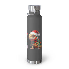 Load image into Gallery viewer, Repticon Copper Vacuum Insulated Bottle, 22oz w/ Bearded Dragon Santa
