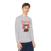 Load image into Gallery viewer, Repticon Youth Long Sleeve Competitor Tee w/ Axolotl Christmas Tree
