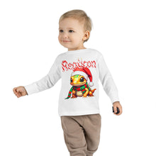 Load image into Gallery viewer, Repticon Toddler Long Sleeve Tee w/ Amphibian Santa
