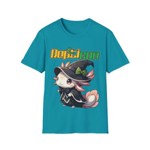 Load image into Gallery viewer, Repticon Unisex Softstyle T-Shirt w/ Axolotl Witch
