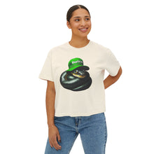 Load image into Gallery viewer, Repticon Women&#39;s Boxy Tee w/ Black Snake
