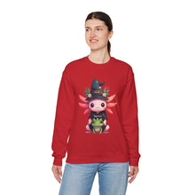 Load image into Gallery viewer, Repticon Women&#39;s Heavy Blend™ Crewneck Sweatshirt w/ Axolotl
