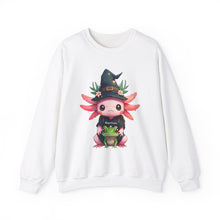 Load image into Gallery viewer, Repticon Women&#39;s Heavy Blend™ Crewneck Sweatshirt w/ Axolotl
