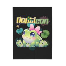 Load image into Gallery viewer, Velveteen Plush Blanket w/ Frogs
