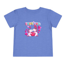 Load image into Gallery viewer, Repticon Toddler Short Sleeve Tee w/ Valentine Axolotls
