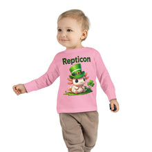 Load image into Gallery viewer, Repticon Toddler Long Sleeve Tee w/ Axolotl
