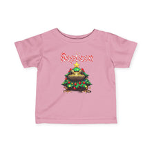 Load image into Gallery viewer, Repticon Infant Fine Jersey Tee w/ Toad Christmas Tree
