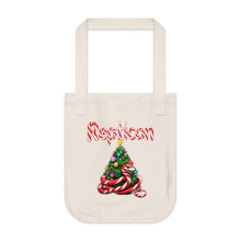Load image into Gallery viewer, Repticon Organic Canvas Tote Bag w/ Candy Cane Snake Christmas Tree
