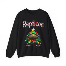 Load image into Gallery viewer, Repticon Unisex Heavy Blend™ Crewneck Sweatshirt w/ Toad Christmas Tree
