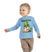 Load image into Gallery viewer, Repticon Toddler Long Sleeve Tee w/ Axolotl
