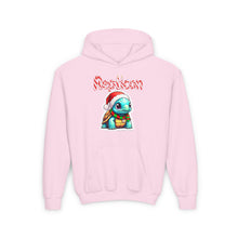 Load image into Gallery viewer, Repticon Youth Heavy Blend Hooded Sweatshirt w/ Tortoise Santa
