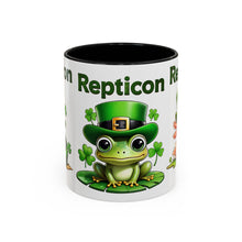 Load image into Gallery viewer, Repticon Accent Coffee Mug w/ St. Patrick&#39;s Day
