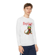 Load image into Gallery viewer, Repticon Youth Long Sleeve Competitor Tee w/ Lizard Santa
