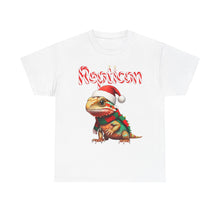 Load image into Gallery viewer, Repticon Unisex Heavy Cotton Tee w/ Bearded Dragon Santa
