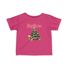 Load image into Gallery viewer, Repticon Infant Fine Jersey Tee w/ Tortoise Christmas Tree
