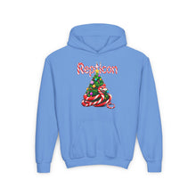 Load image into Gallery viewer, Repticon Youth Heavy Blend Hooded Sweatshirt w/ Candy Cane Christmas Tree
