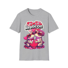 Load image into Gallery viewer, Repticon Unisex Softstyle T-Shirt w/ Valentine Toads
