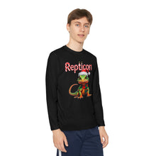 Load image into Gallery viewer, Repticon Youth Long Sleeve Competitor Tee w/ Lizard Santa
