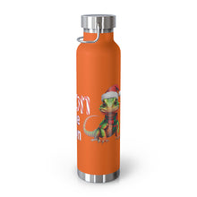 Load image into Gallery viewer, Repticon Copper Vacuum Insulated Bottle, 22oz w/ Lizard Santa
