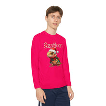 Load image into Gallery viewer, Repticon Youth Long Sleeve Competitor Tee w/ Bearded Dragon Santa
