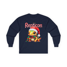 Load image into Gallery viewer, Repticon Unisex Ultra Cotton Long Sleeve Tee w/ Amphibian Santa
