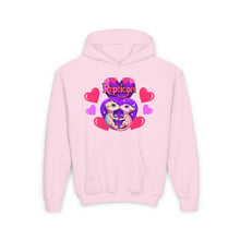 Load image into Gallery viewer, Repticon Youth Heavy Blend Hooded Sweatshirt w/ Valentine Crested Geckos
