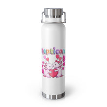 Load image into Gallery viewer, Repticon 22oz Vacuum Insulated Bottle w/ Valentine Axolotls
