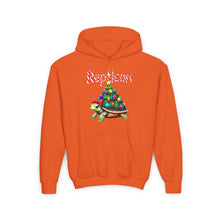 Load image into Gallery viewer, Repticon Youth Heavy Blend Hooded Sweatshirt w/ Tortoise Christmas Tree
