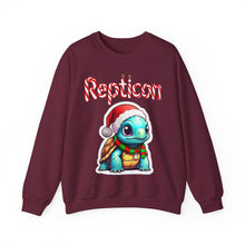 Load image into Gallery viewer, Repticon Unisex Heavy Blend™ Crewneck Sweatshirt w/ Tortoise Santa
