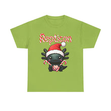 Load image into Gallery viewer, Repticon Unisex Heavy Cotton Tee w/ Axolotl Santa
