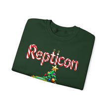Load image into Gallery viewer, Repticon Unisex Heavy Blend™ Crewneck Sweatshirt w/ Crested Gecko Christmas Tree
