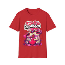 Load image into Gallery viewer, Repticon Unisex Softstyle T-Shirt w/ Valentine Toads
