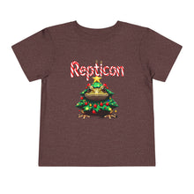 Load image into Gallery viewer, Repticon Toddler Short Sleeve Tee w/ Toad Christmas Tree
