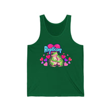 Load image into Gallery viewer, Repticon Unisex Jersey Tank w/ Valentine Frogs
