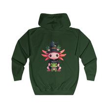 Load image into Gallery viewer, Repticon Unisex Full Zip Hoodie w/ Axolotl
