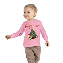 Load image into Gallery viewer, Repticon Toddler Long Sleeve Tee w/ Tortoise Christmas Tree
