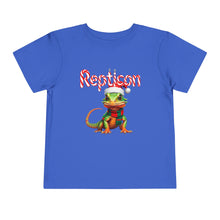 Load image into Gallery viewer, Repticon Toddler Short Sleeve Tee w/ Lizard Santa
