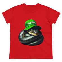 Load image into Gallery viewer, Repticon Women&#39;s Midweight Cotton Tee w/ Black Python
