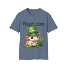 Load image into Gallery viewer, Repticon Unisex Softstyle T-Shirt w/ Axolotl
