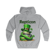 Load image into Gallery viewer, Repticon Unisex Full Zip Hoodie w/ Snake
