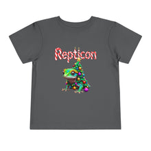 Load image into Gallery viewer, Repticon Toddler Short Sleeve Tee w/ Gecko Christmas Tree
