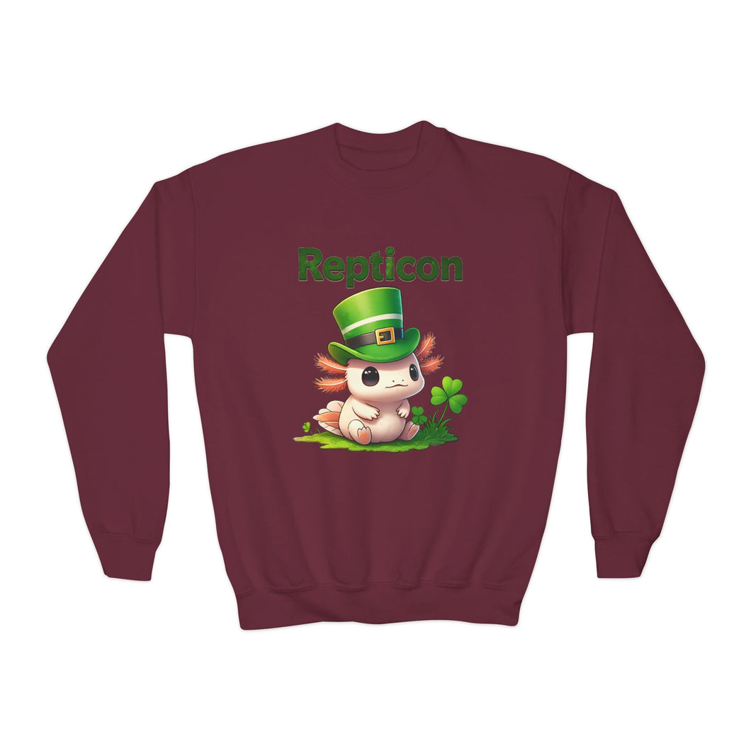 Repticon Youth Crewneck Sweatshirt w/ Axolotl