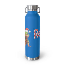 Load image into Gallery viewer, Repticon Copper Vacuum Insulated Bottle, 22oz w/ Lizard Santa
