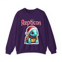 Load image into Gallery viewer, Repticon Unisex Heavy Blend™ Crewneck Sweatshirt w/ Tortoise Santa
