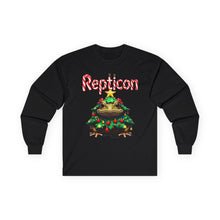 Load image into Gallery viewer, Repticon Unisex Ultra Cotton Long Sleeve Tee w/ Toad Christmas Tree
