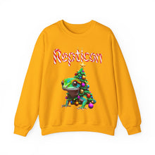 Load image into Gallery viewer, Repticon Unisex Heavy Blend™ Crewneck Sweatshirt w/ Crested Gecko Christmas Tree
